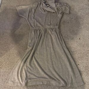 Stylish Beige Short Sleeve Dress